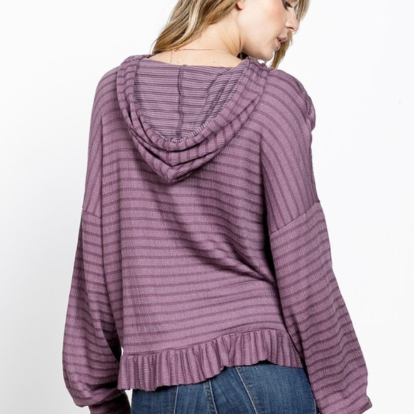 NWT Plum Lightweight Hoodie - Picture 4 of 4